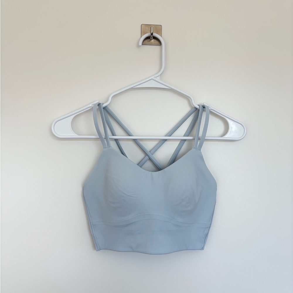 Lululemon like a cloud longline bra Starch Blue